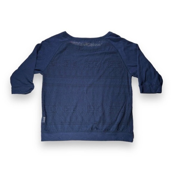 MV Sports Atlantic City Navy Lace Back Destination Tee Size Large - "Alyse" - Picture 2 of 11